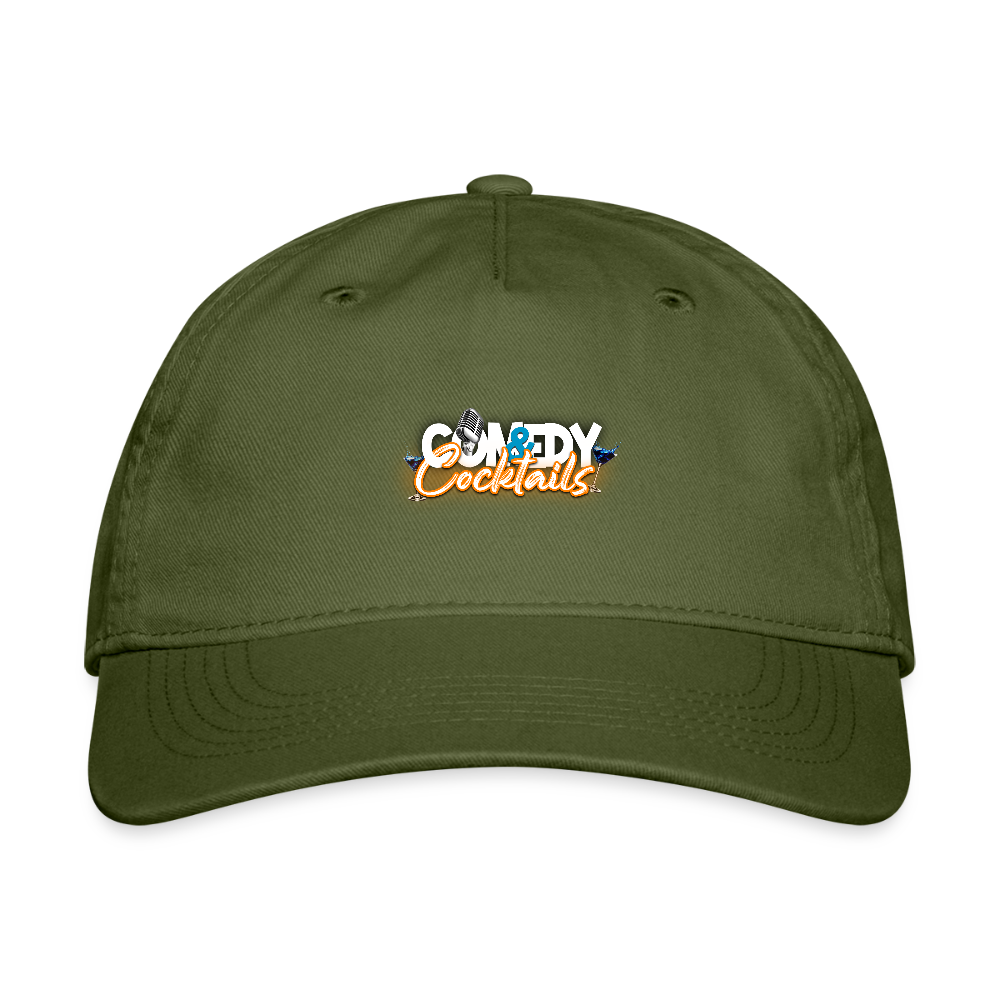 Organic Baseball Cap - olive green