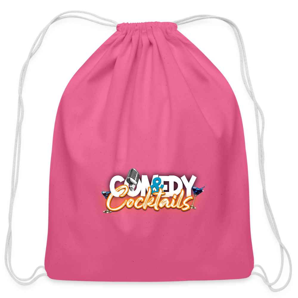 Cotton Drawstring Bag - pink