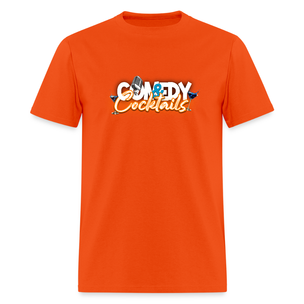 Comedy & Cocktails T-Shirt - orange
