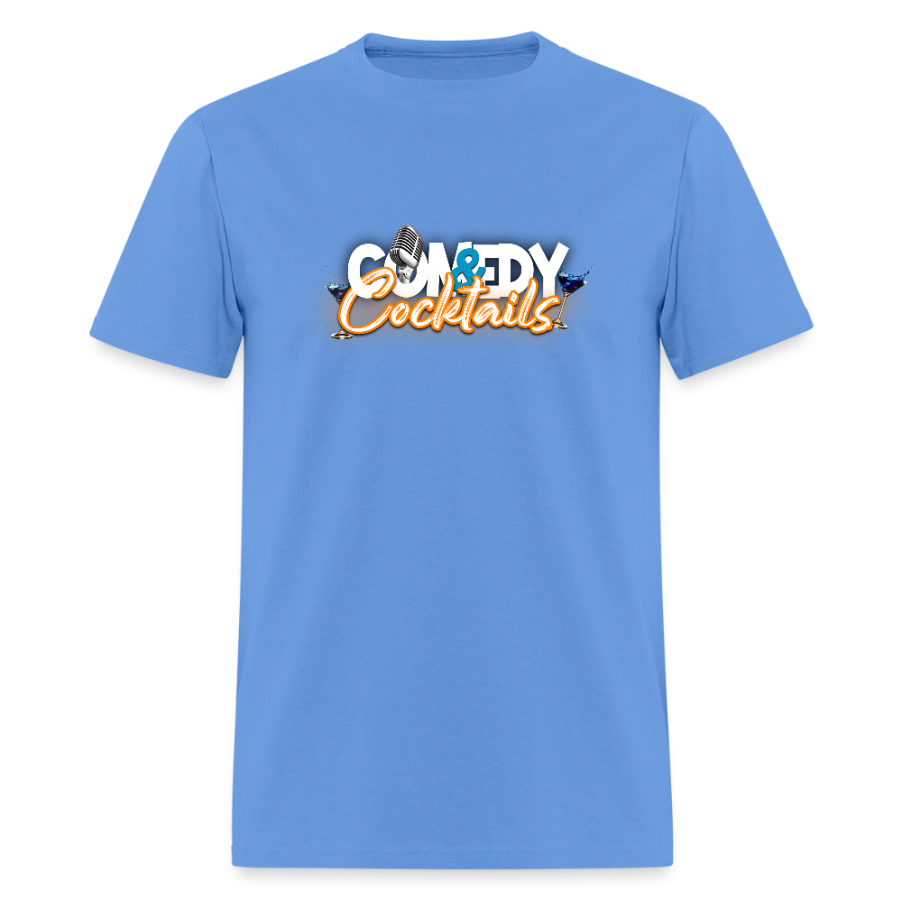 Comedy & Cocktails T-Shirt - carolina blue