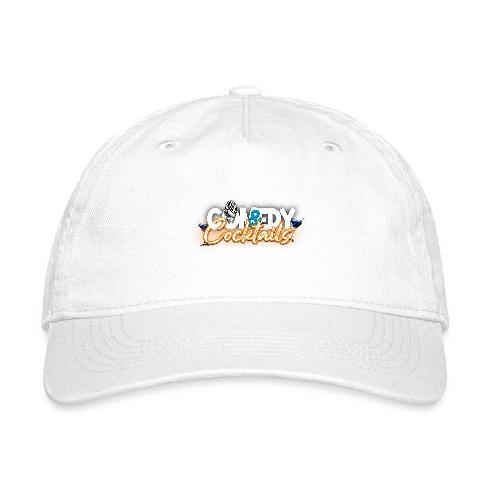 Organic Baseball Cap - white
