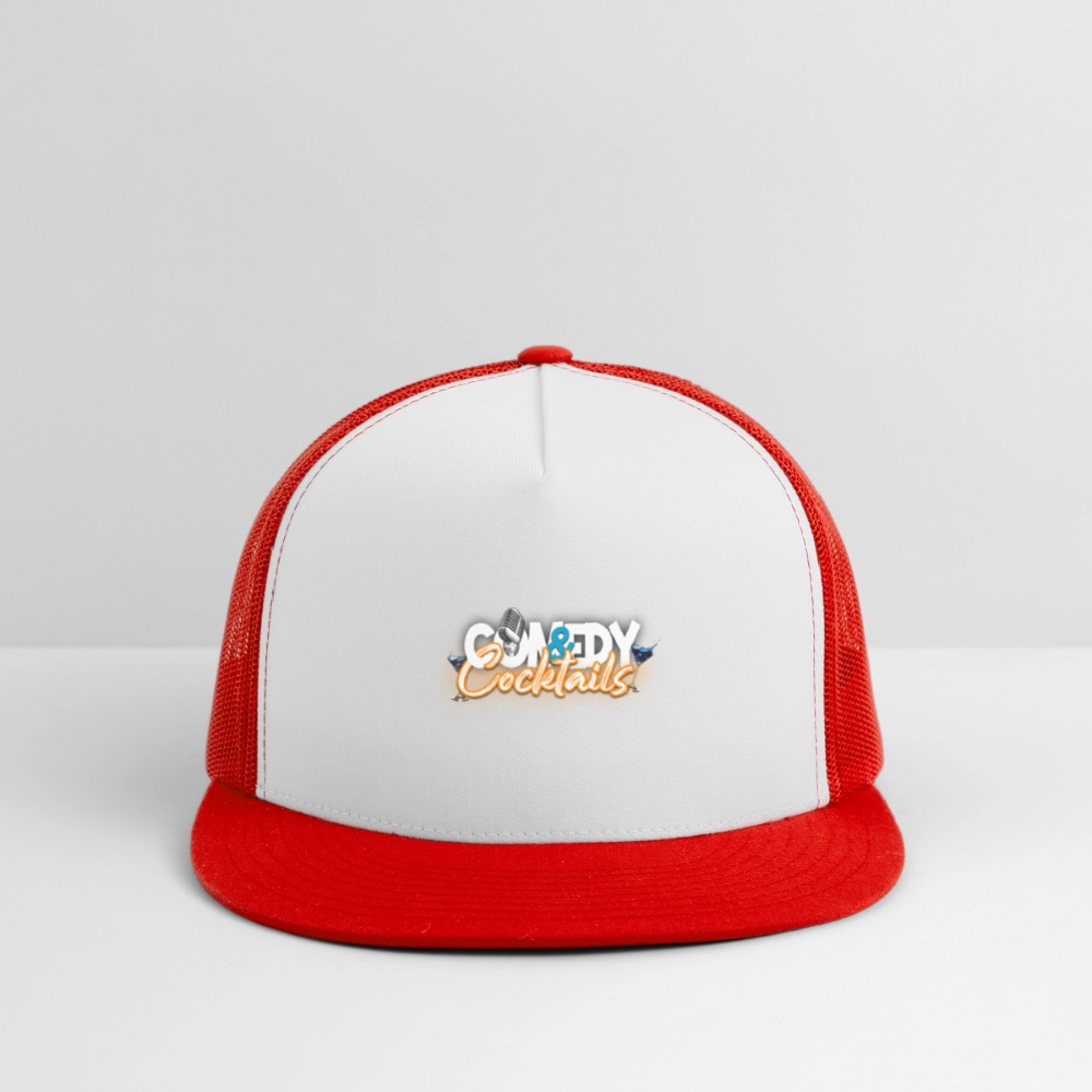 Trucker Hat - white/red