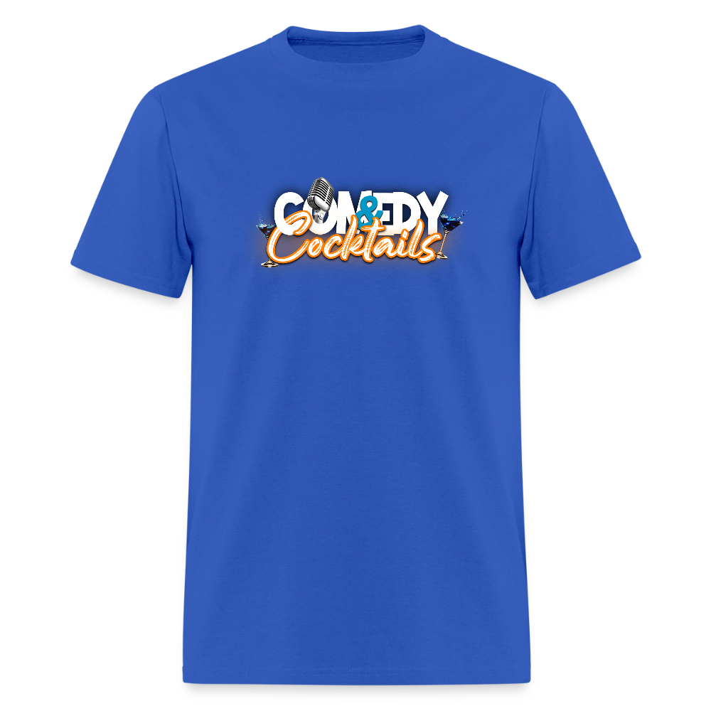 Comedy & Cocktails T-Shirt - royal blue