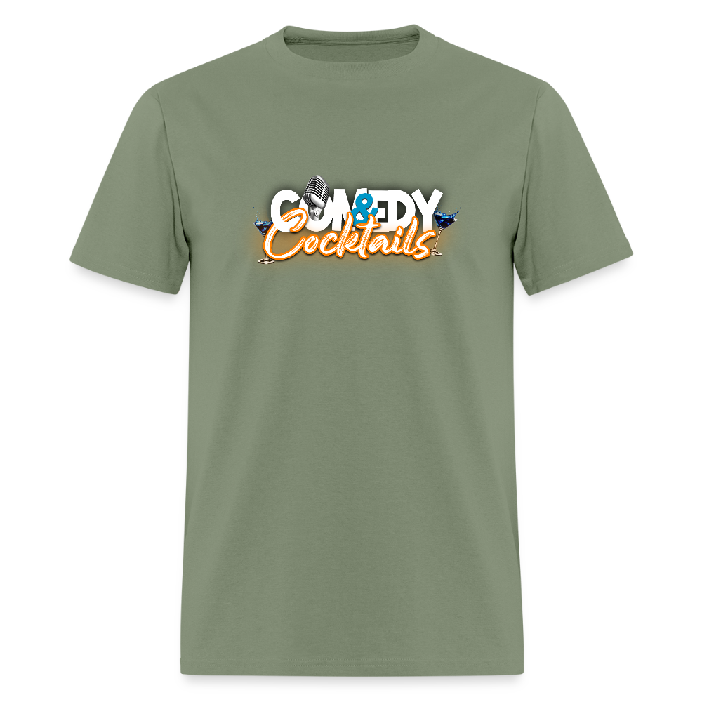 Comedy & Cocktails T-Shirt - military green