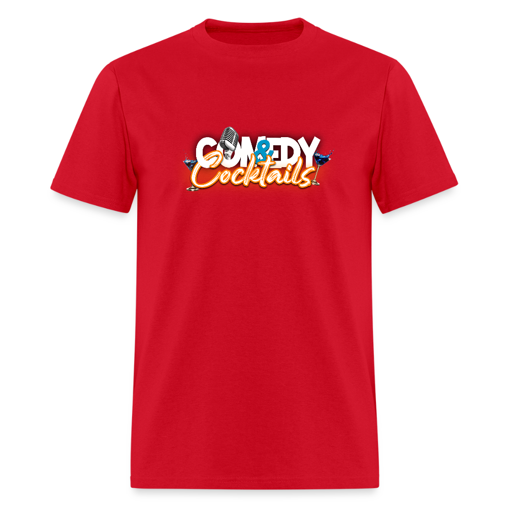 Comedy & Cocktails T-Shirt - red