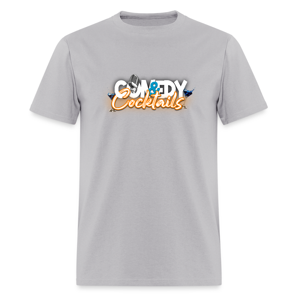 Comedy & Cocktails T-Shirt - gravel 
