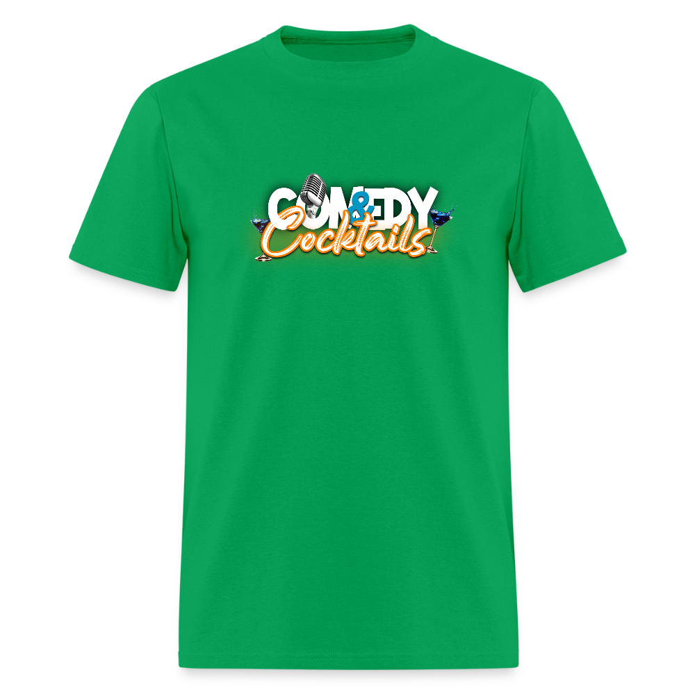Comedy & Cocktails T-Shirt - bright green