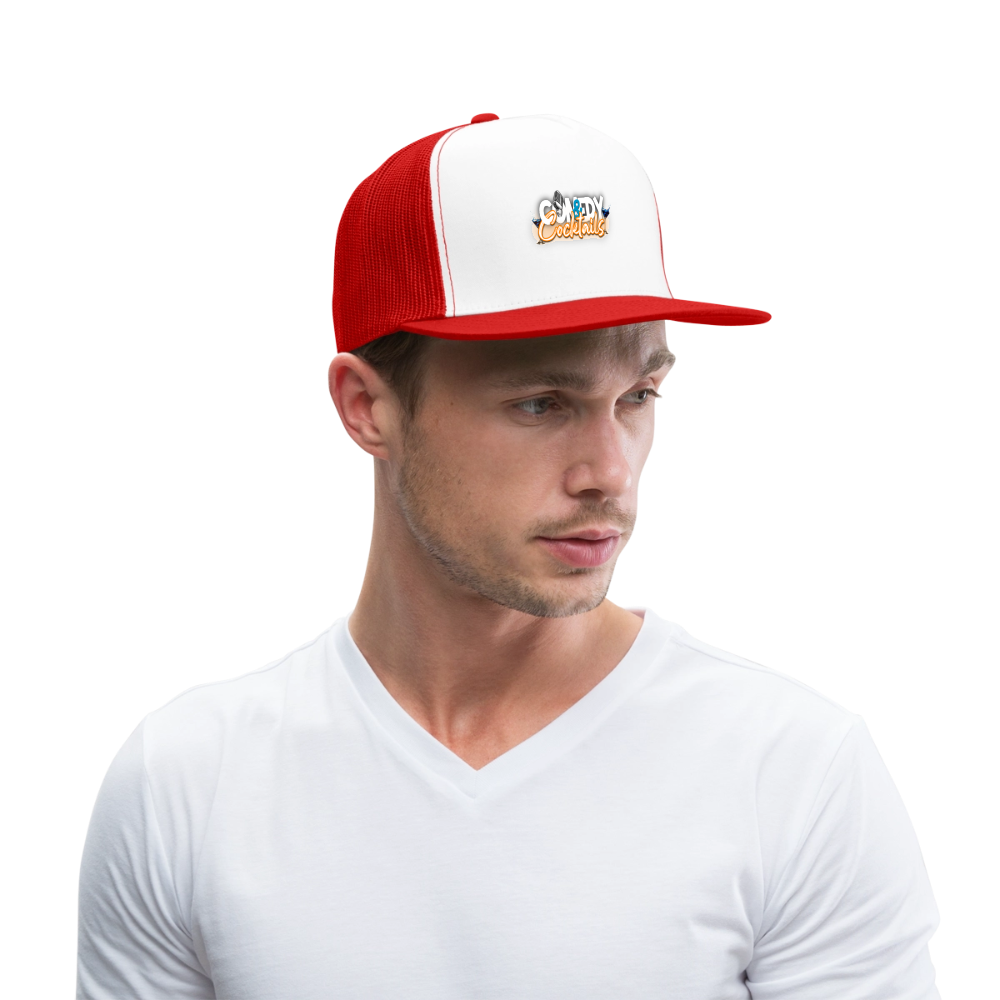 Trucker Hat - white/red