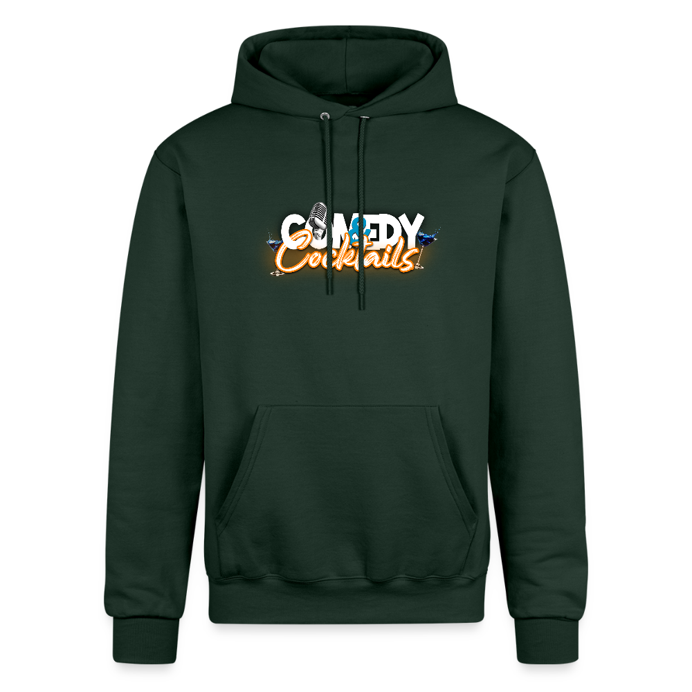 Comedy & Cocktails  Unisex Powerblend Hoodie - Dark Green