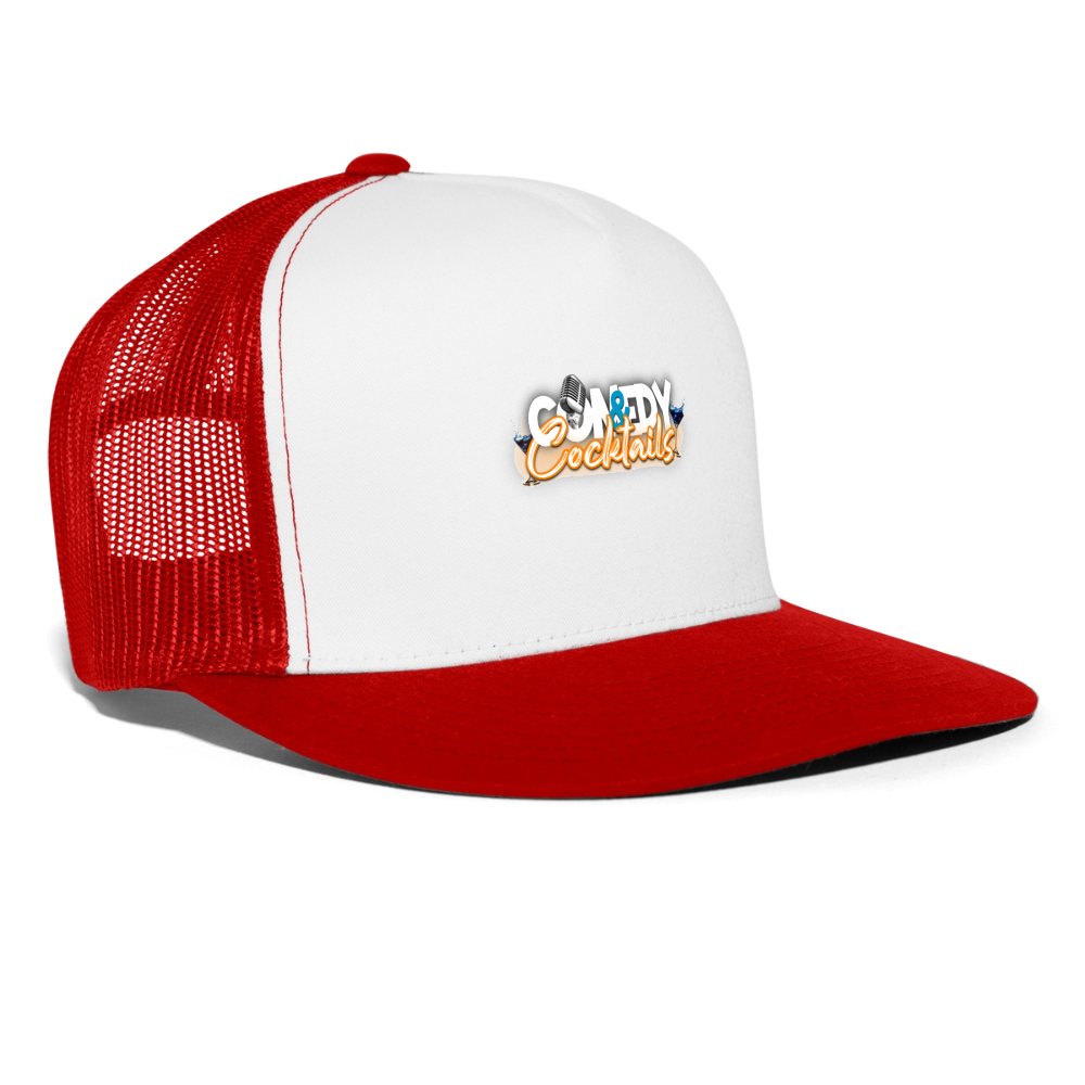 Trucker Hat - white/red