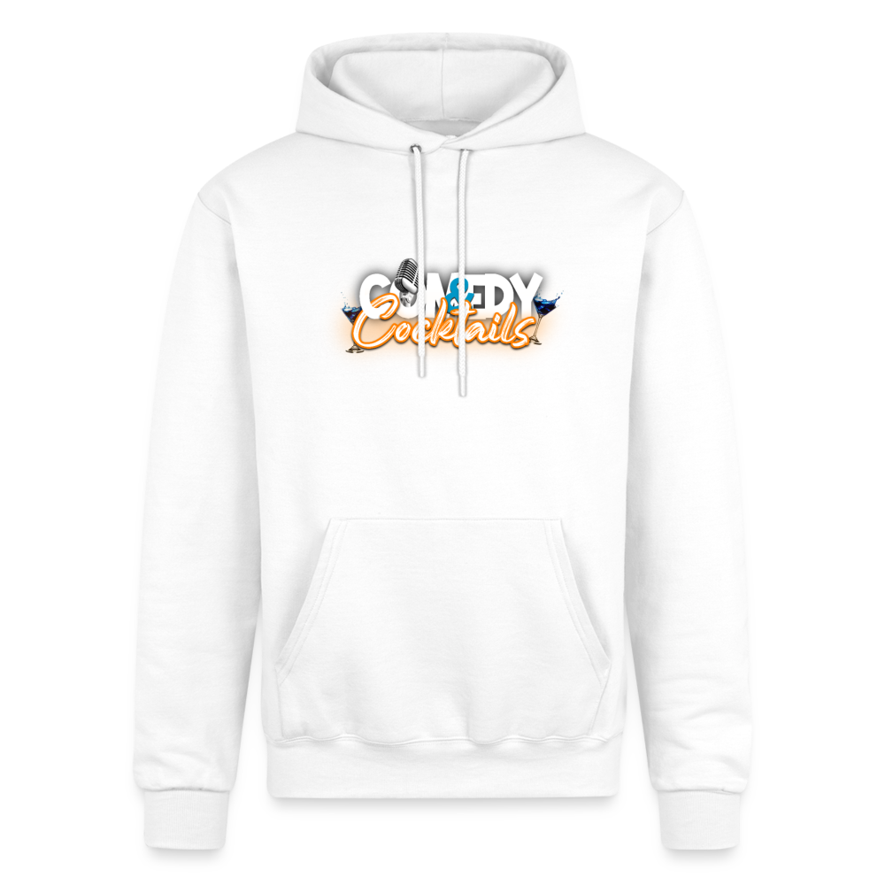 Comedy & Cocktails  Unisex Powerblend Hoodie - white