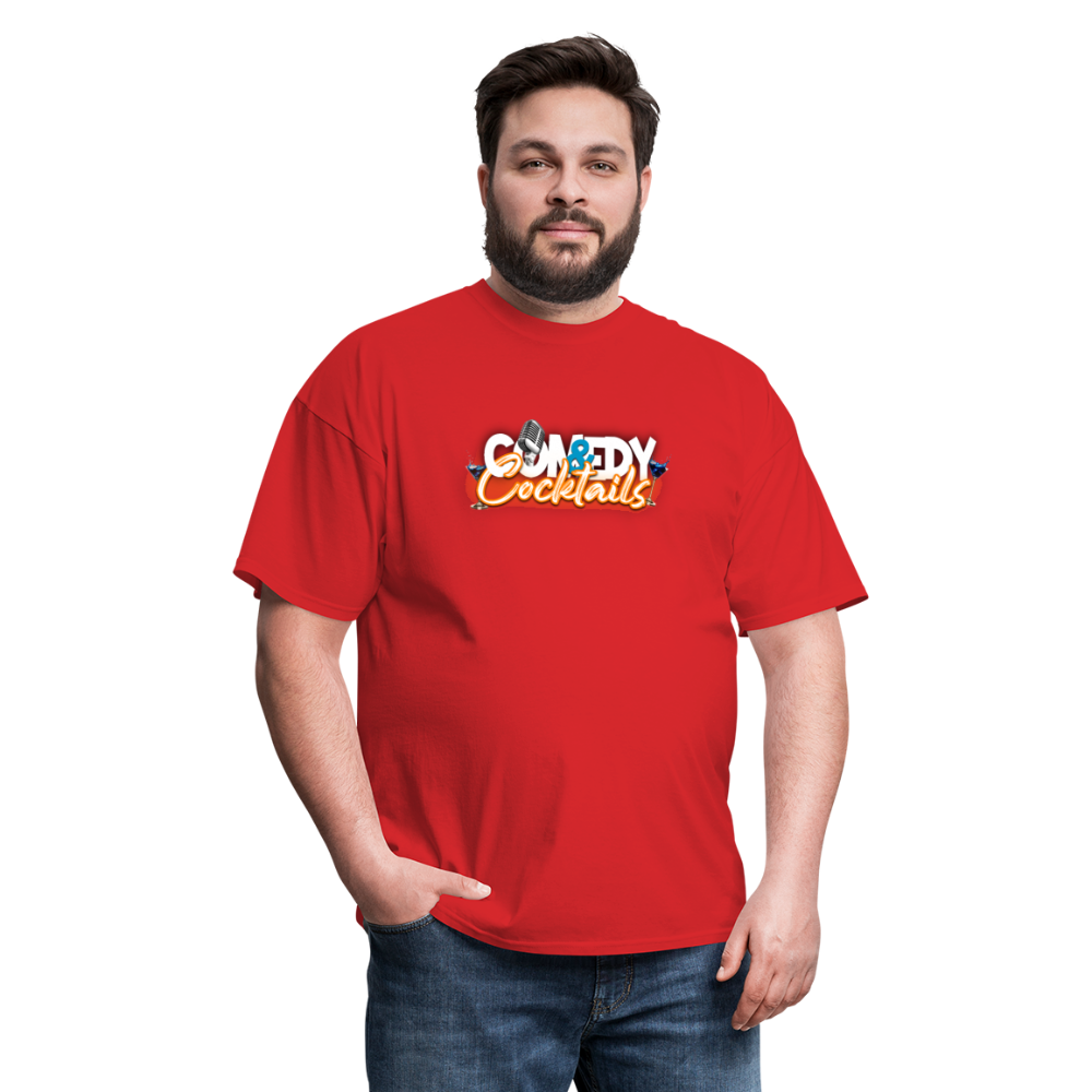 Comedy & Cocktails T-Shirt - red