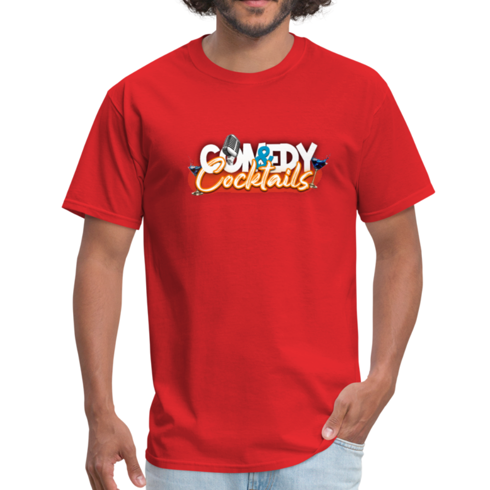 Comedy & Cocktails T-Shirt - red