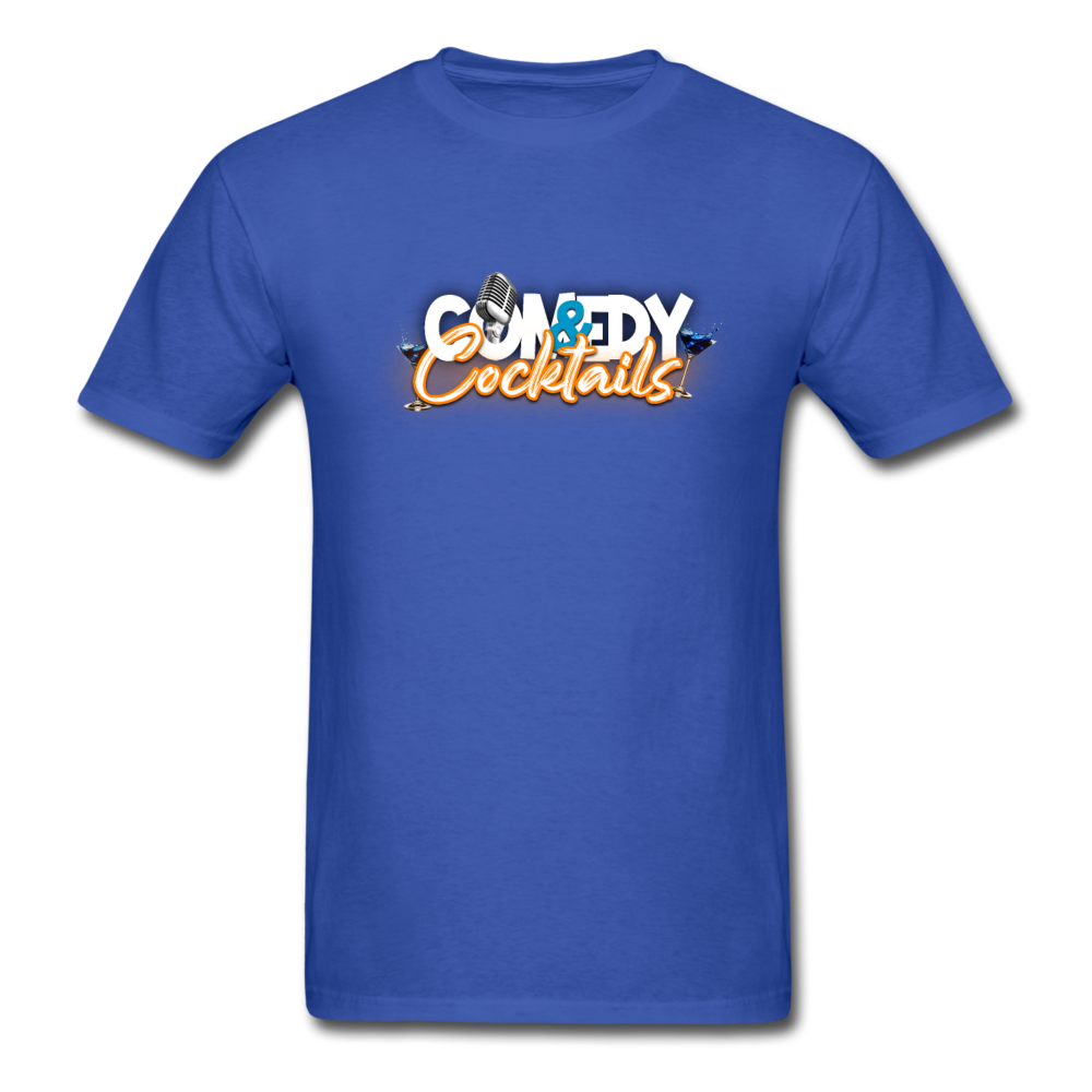Comedy & Cocktails T-Shirt - royal blue