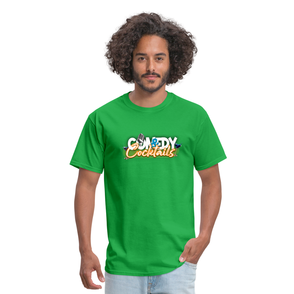 Comedy & Cocktails T-Shirt - bright green
