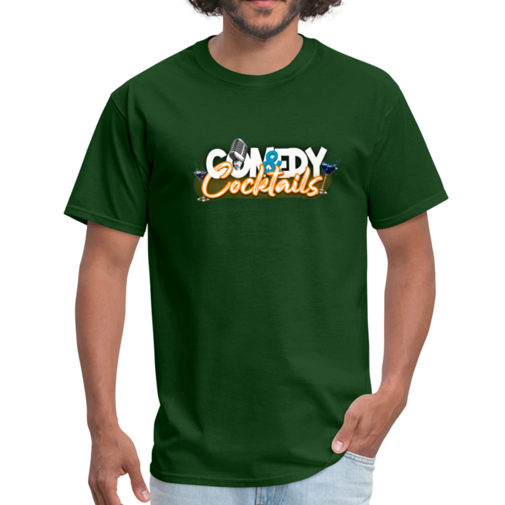Comedy & Cocktails T-Shirt - forest green