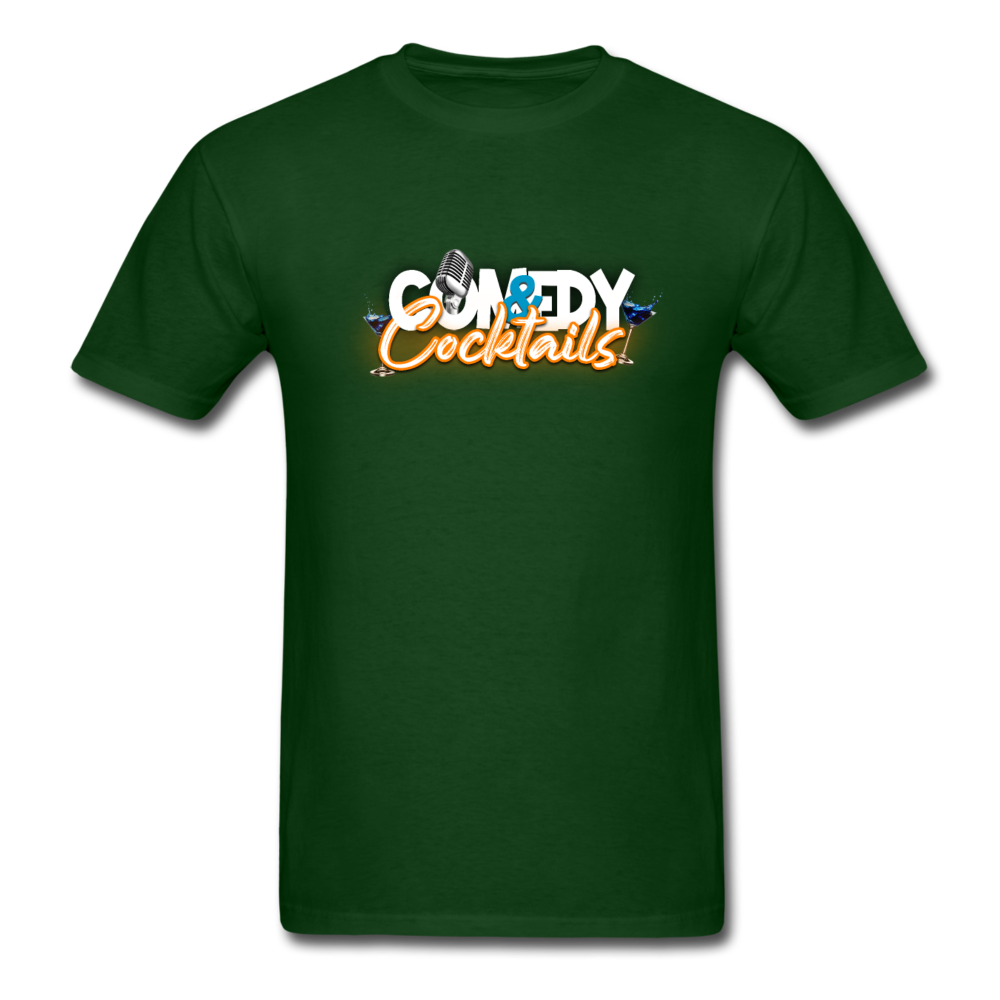 Comedy & Cocktails T-Shirt - forest green
