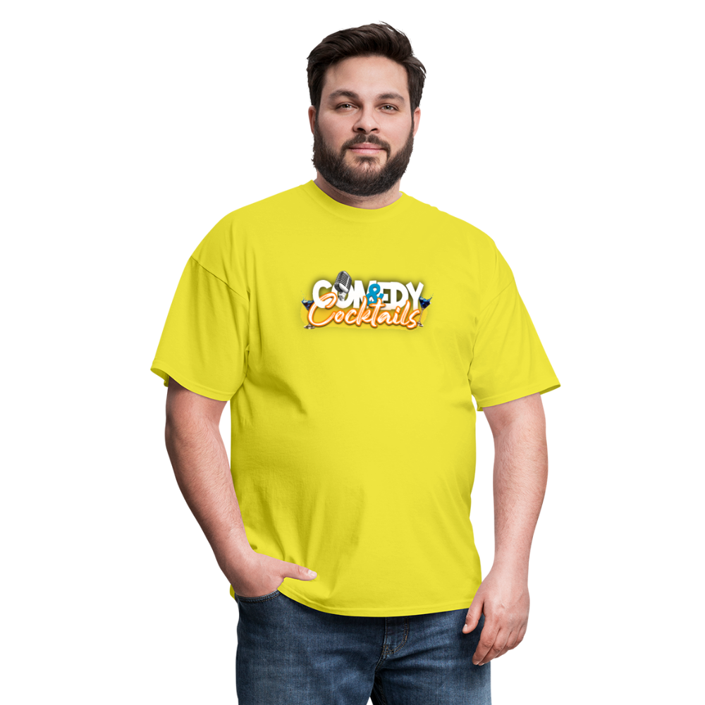 Comedy & Cocktails T-Shirt - yellow
