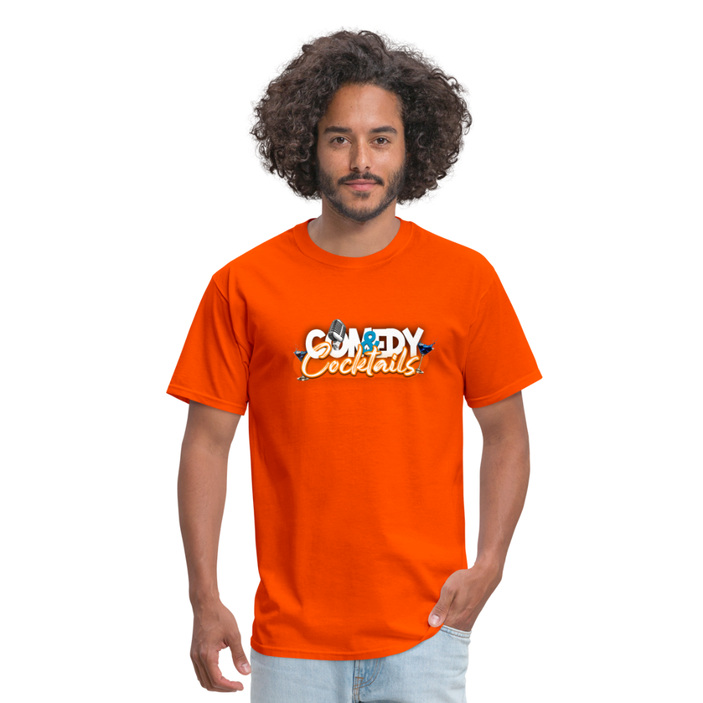 Comedy & Cocktails T-Shirt - orange